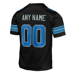 Detroit Lions Youth Alternate Custom Game Jersey Black - Nike