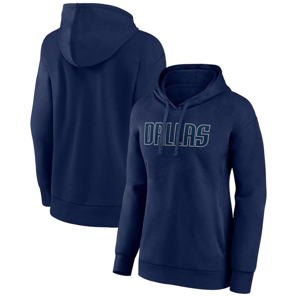 NBA - Dallas Mavericks Women's Wordmark Pullover Hoodie - Navy