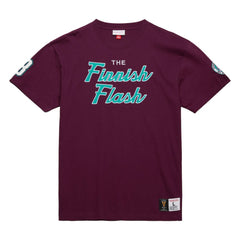 Teemu Selanne Anaheim Ducks - Mitchell & Ness Premium Nickname Vintage Logo T-Shirt Purple