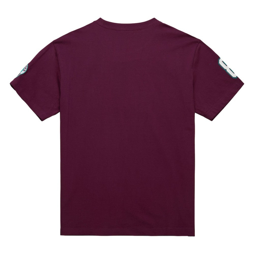 Teemu Selanne Anaheim Ducks - Mitchell & Ness Premium Nickname Vintage Logo T-Shirt Purple