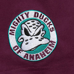 Teemu Selanne Anaheim Ducks - Mitchell & Ness Premium Nickname Vintage Logo T-Shirt Purple