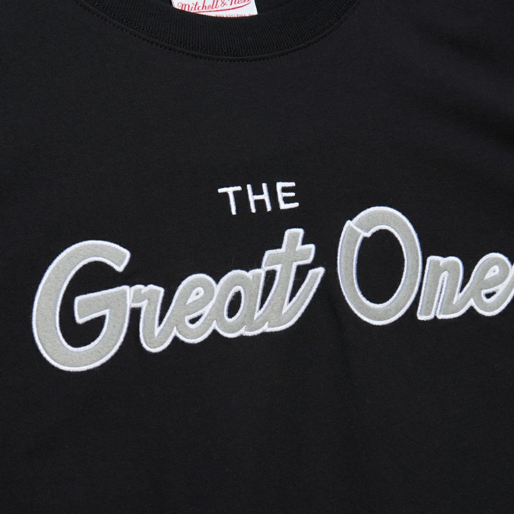 Wayne Gretzky Los Angeles Kings - Mitchell & Ness Premium Nickname Vintage Logo T-Shirt Black