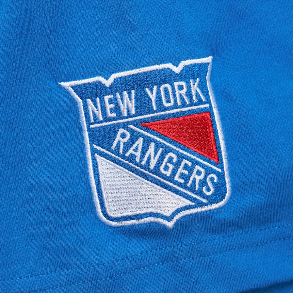 Mark Messier New York Rangers Mitchell & Ness Premium Nickname Vintage Logo T-Shirt Blue