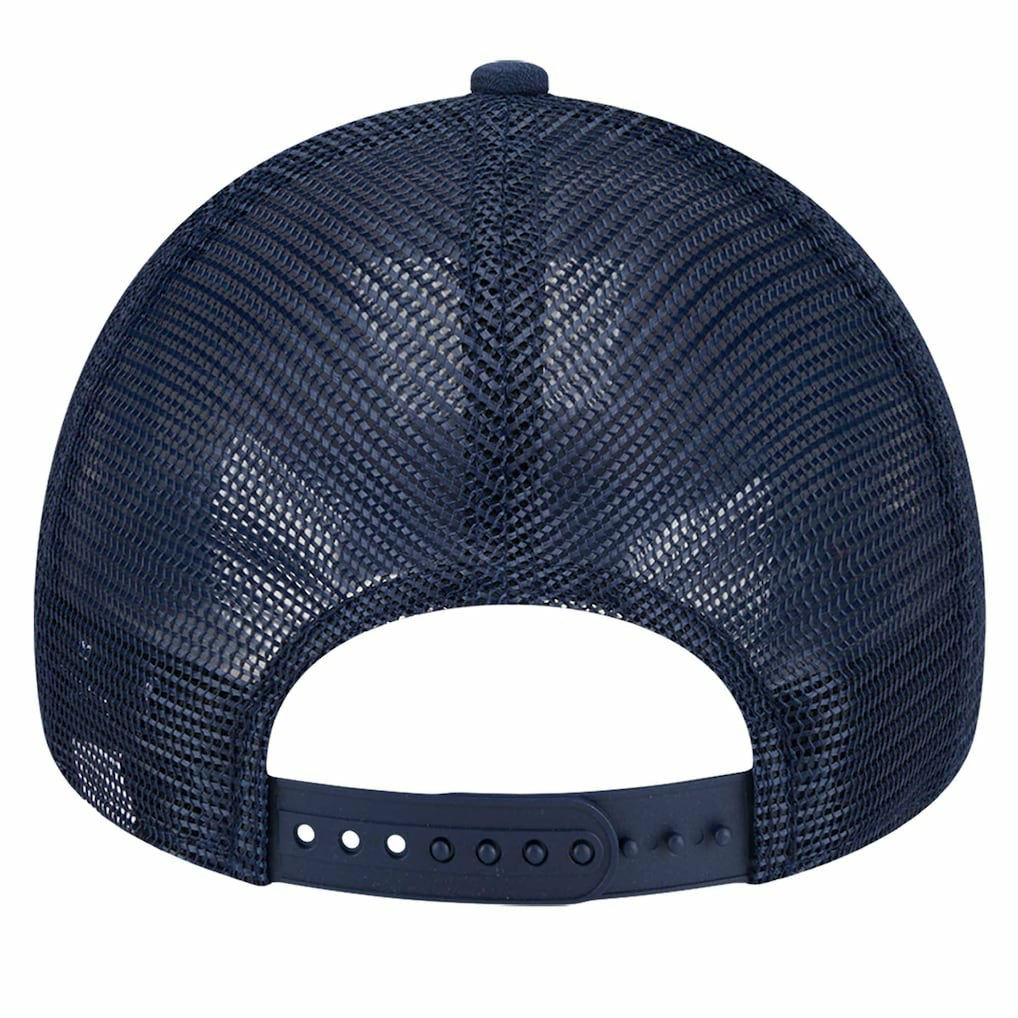 New Era - New Orleans Pelicans Tip Off A-Frame Trucker 9FORTY Adjustable Hat - Navy/Gold