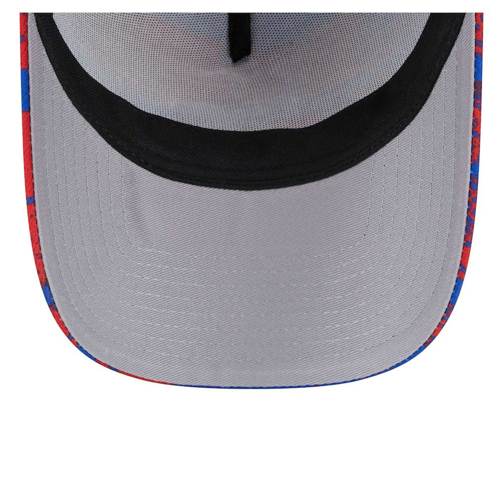 New Era - Philadelphia 76ers Tip Off A-Frame Trucker 9FORTY Adjustable Hat - Royal/Red