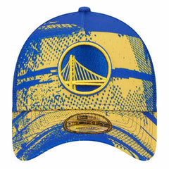 New Era - Golden State Warriors Tip Off A-Frame Trucker 9FORTY Adjustable Hat - Royal/Gold