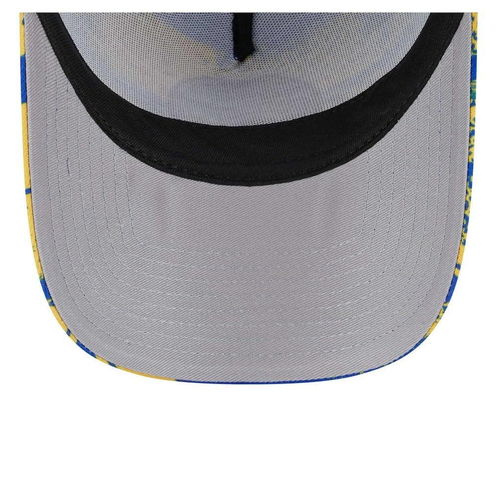 New Era - Golden State Warriors Tip Off A-Frame Trucker 9FORTY Adjustable Hat - Royal/Gold