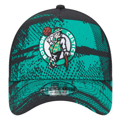 New Era - Boston Celtics Tip Off A-Frame Trucker 9FORTY Adjustable Hat - Black/Kelly Green