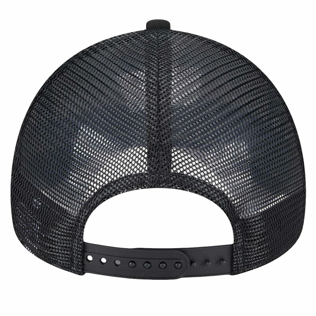 New Era - Brooklyn Nets Tip Off A-Frame Trucker 9FORTY Adjustable Hat - Black/Charcoal