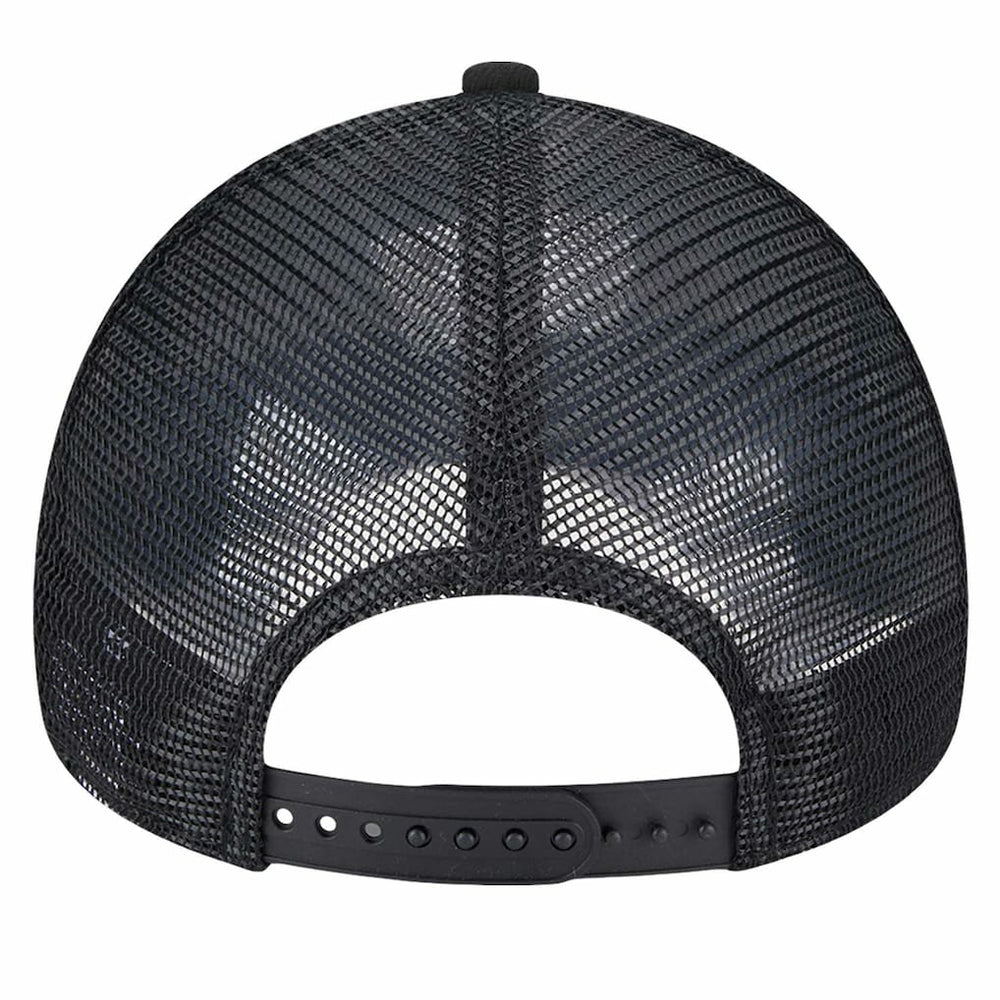 New Era - Brooklyn Nets Tip Off A-Frame Trucker 9FORTY Adjustable Hat - Black/Charcoal
