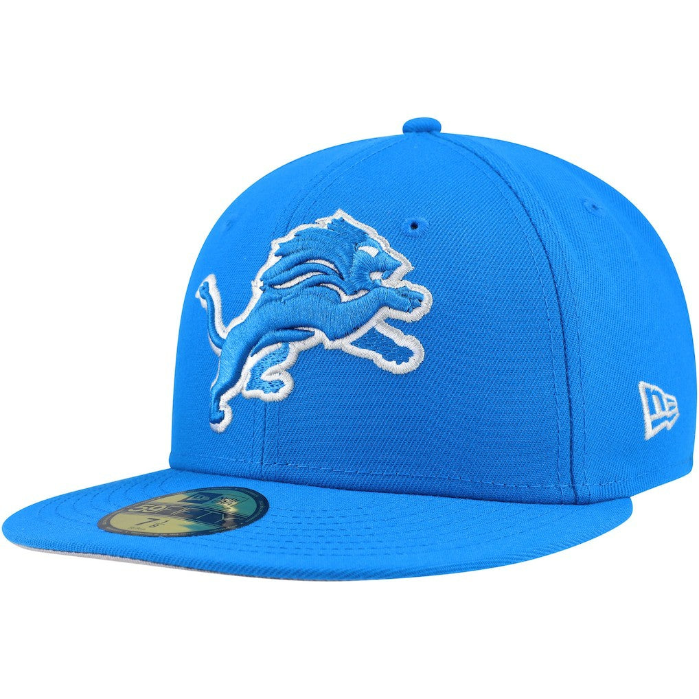 Detroit Lions New Era Team Basic 59FIFTY Fitted Hat Blue - NFL