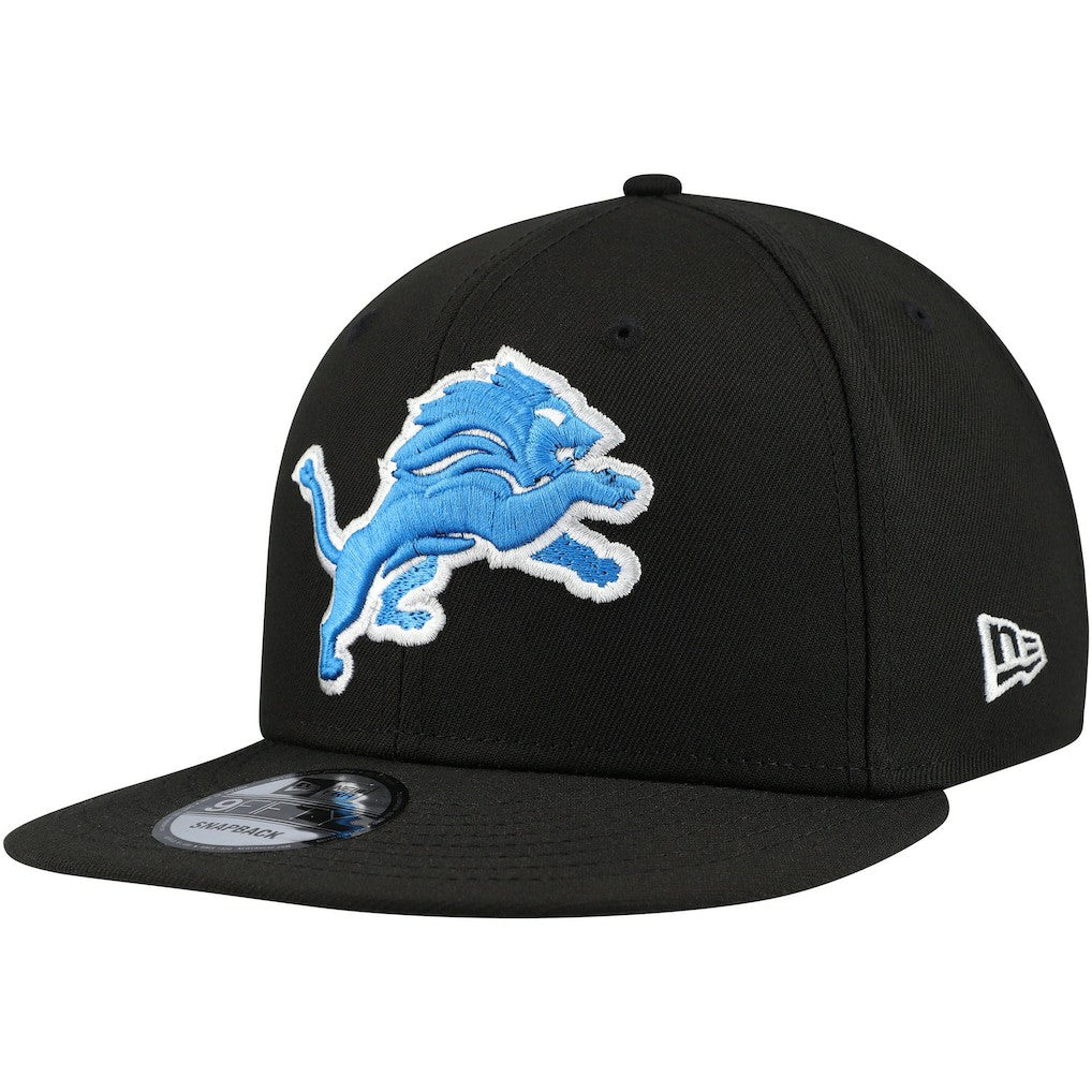 Detroit Lions New Era Basic 9FIFTY Snapback Hat Black - NFL
