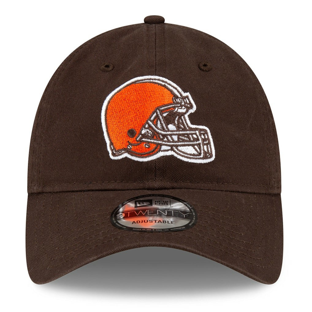 Cleveland Browns New Era Core Classic Primary 9TWENTY Adjustable Hat Brown - NFL