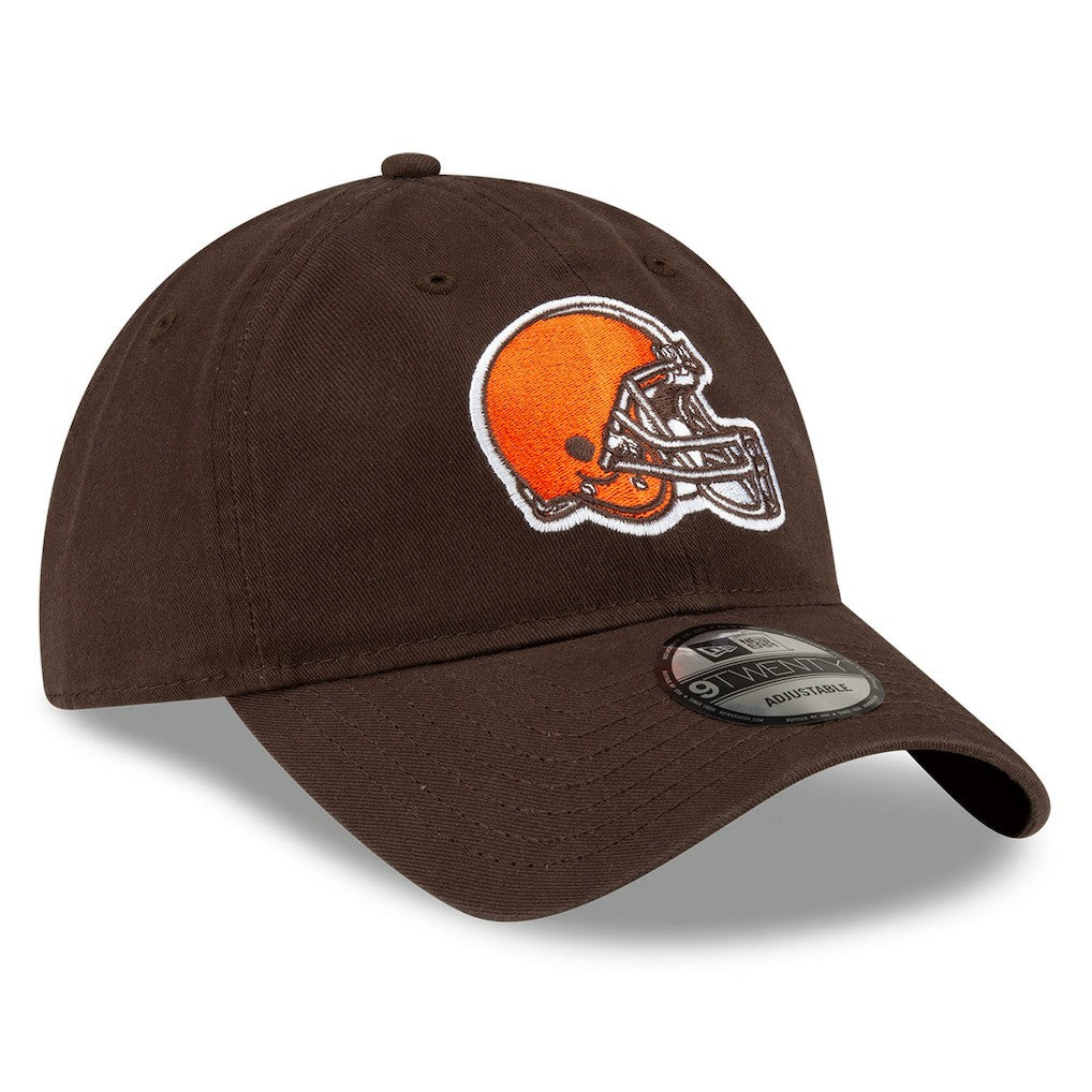 Cleveland Browns New Era Core Classic Primary 9TWENTY Adjustable Hat Brown - NFL