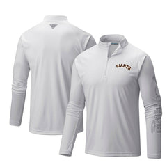 San Francisco Giants Columbia Terminal Tackle Omni-Shade Raglan Quarter-Zip Pullover Top Online