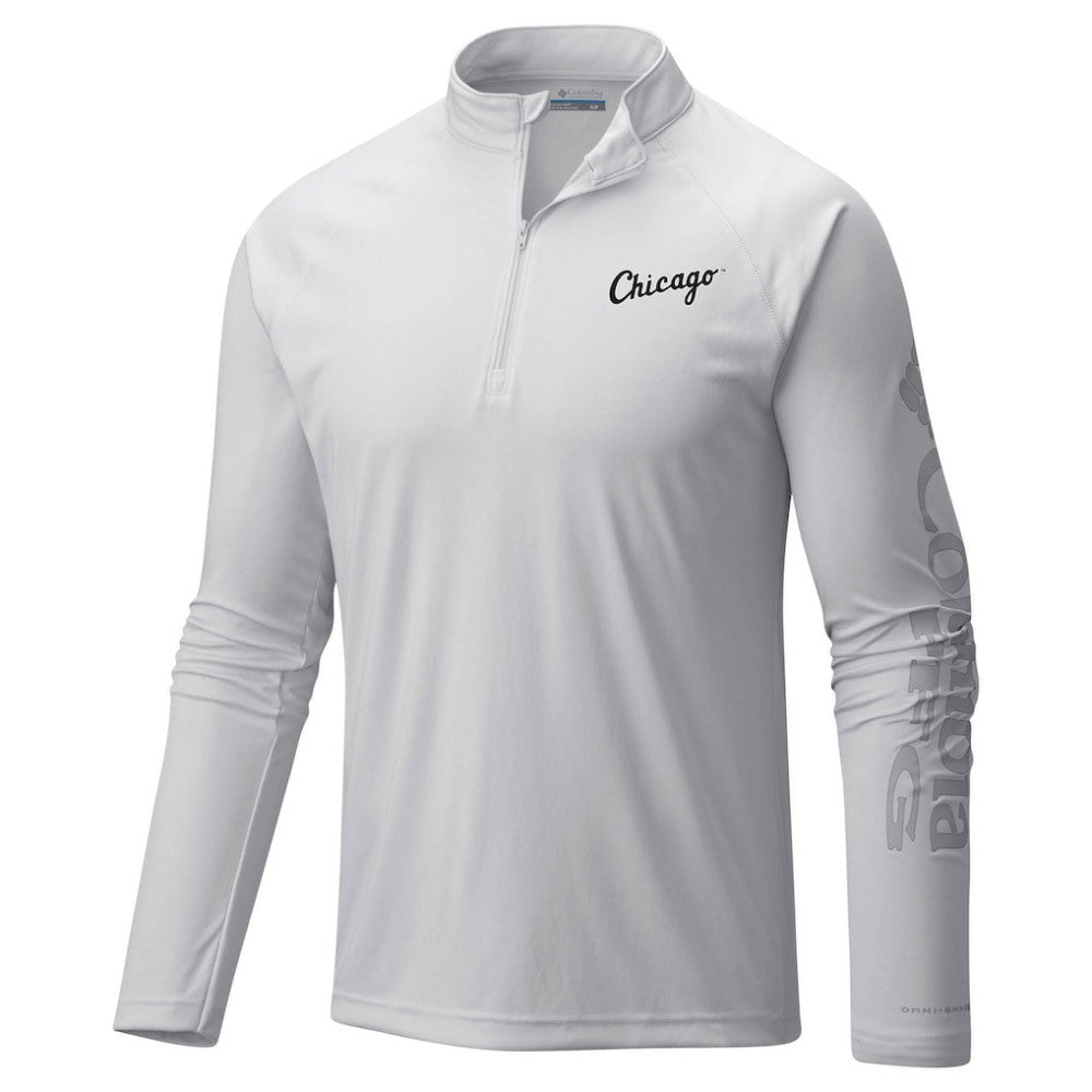 Chicago White Sox Columbia Terminal Tackle Omni-Shade Raglan Quarter-Zip Pullover Top discount