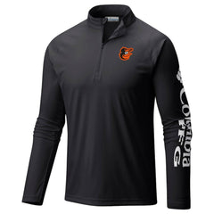 Baltimore Orioles Columbia Terminal Tackle Omni-Shade Raglan Quarter-Zip Pullover Top Lifestyle