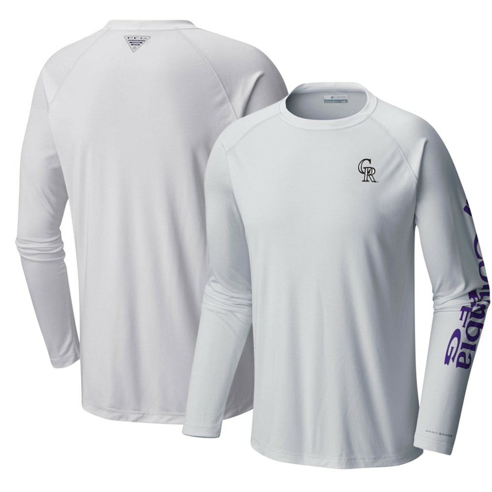Colorado Rockies Columbia Terminal Tackle Long Sleeve T-Shirt Clearance