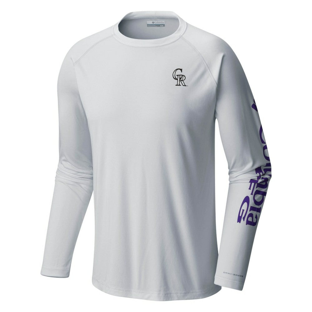 Colorado Rockies Columbia Terminal Tackle Long Sleeve T-Shirt Clearance