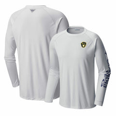Milwaukee Brewers Columbia Terminal Tackle Long Sleeve T-Shirt Clearance
