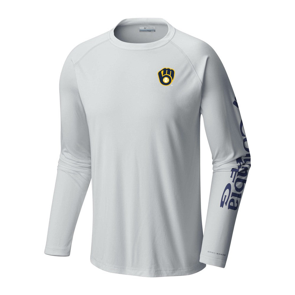 Milwaukee Brewers Columbia Terminal Tackle Long Sleeve T-Shirt Clearance