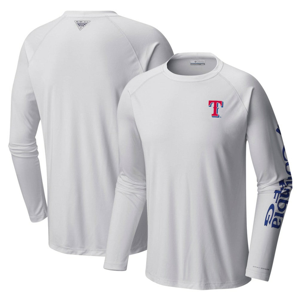 Texas Rangers Columbia Terminal Tackle Long Sleeve T-Shirt Sale