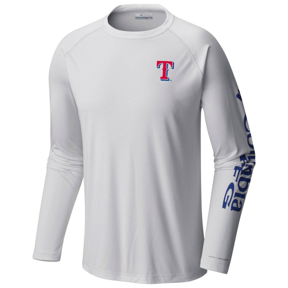 Texas Rangers Columbia Terminal Tackle Long Sleeve T-Shirt Sale
