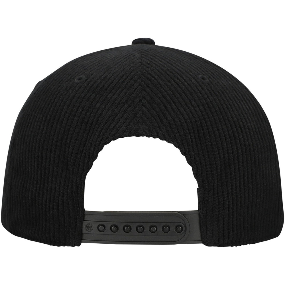47 brand - Miami Heat '47 Double Header Sidepatch Cord Hitch Adjustable Hat - Black