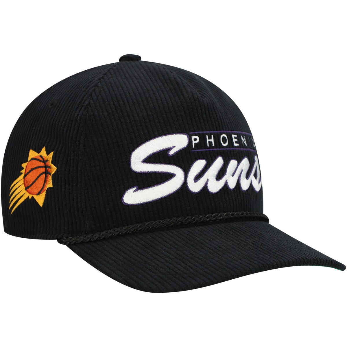 47 brand - Phoenix Suns '47 Double Header Sidepatch Cord Hitch Adjustable Hat - Black