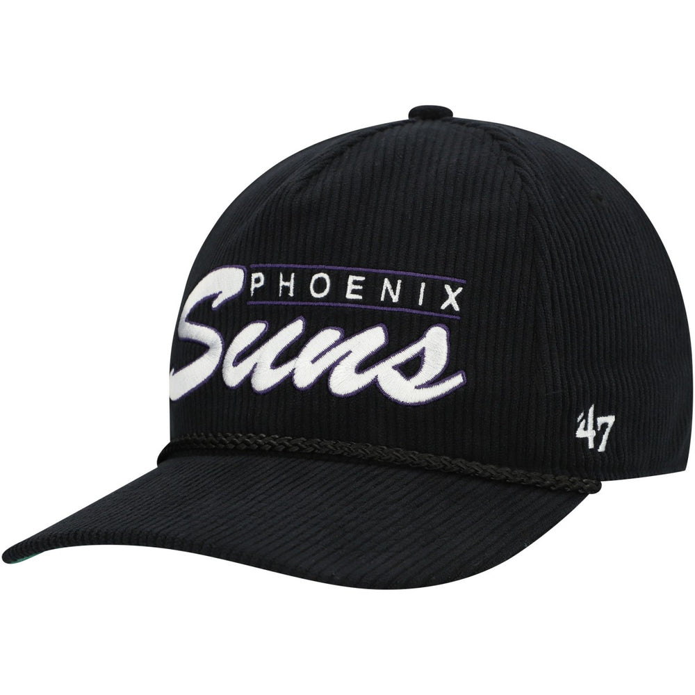 47 brand - Phoenix Suns '47 Double Header Sidepatch Cord Hitch Adjustable Hat - Black