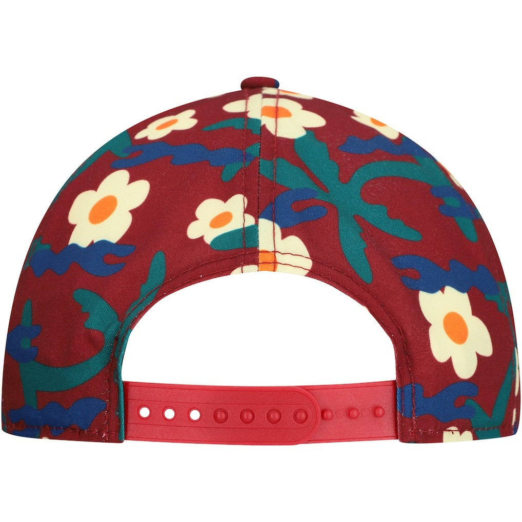 New Era - Chicago Bulls Vacation Floral Golfer Snapback Hat - Crimson