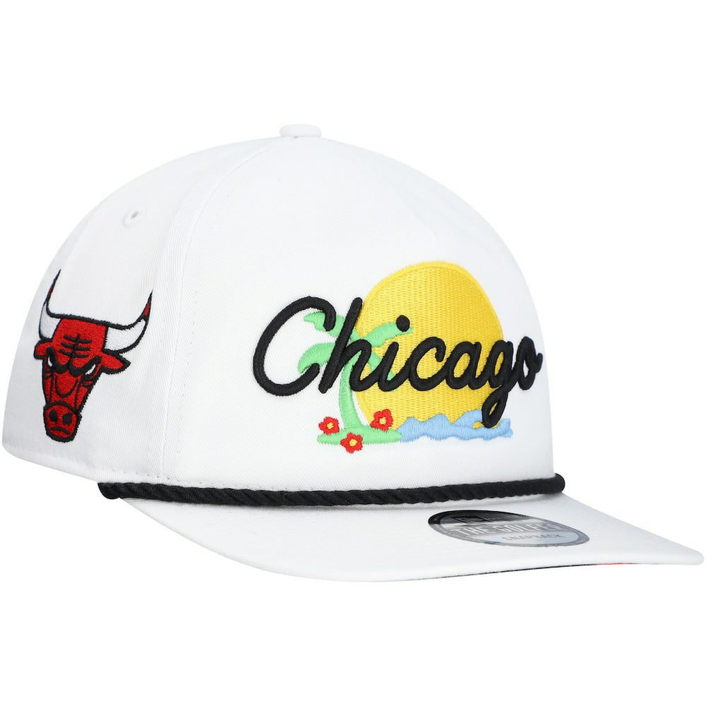 New Era - Chicago Bulls Island Oasis Golfer Snapback Hat - White