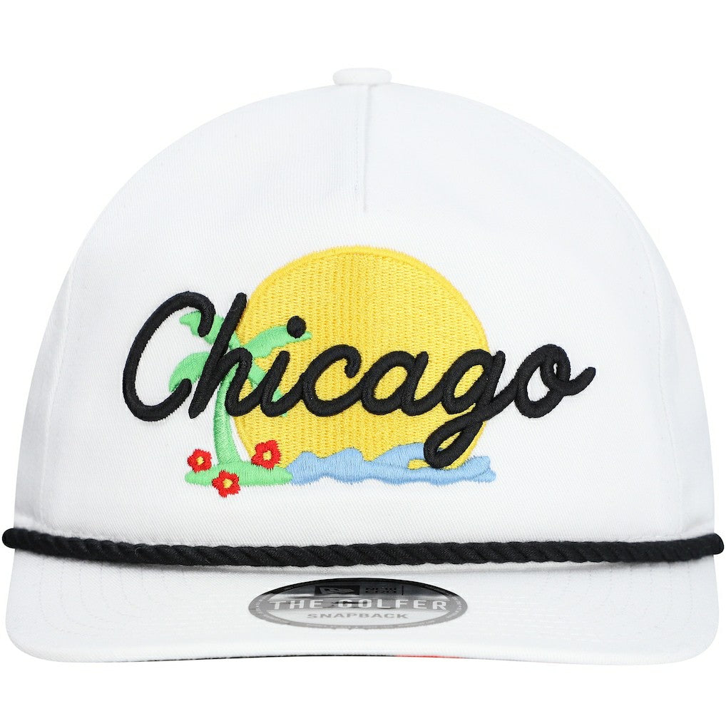 New Era - Chicago Bulls Island Oasis Golfer Snapback Hat - White