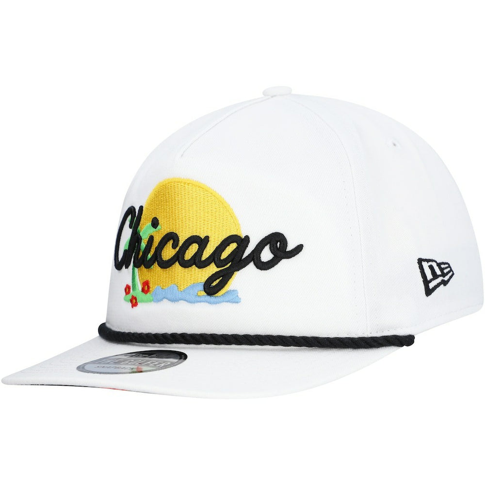 New Era - Chicago Bulls Island Oasis Golfer Snapback Hat - White