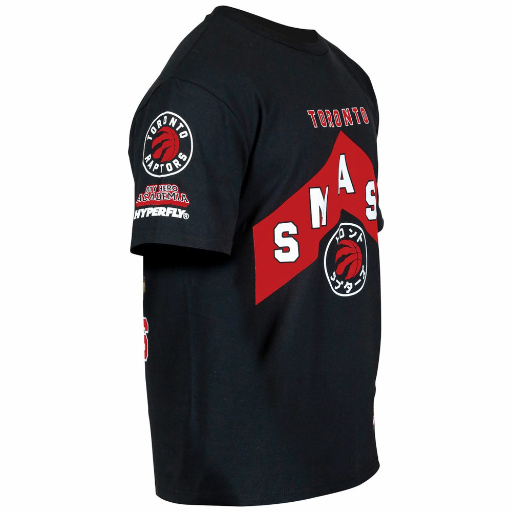 NBA - Toronto Raptors Hyperfly Unisex NBA x My Hero Academia All Might Smash T-Shirt - Black