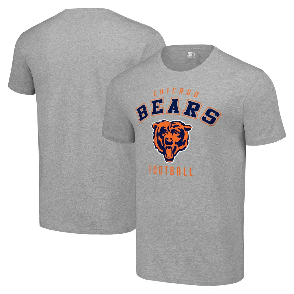 Chicago Bears Starter Logo T-Shirt Heather Gray - NFL