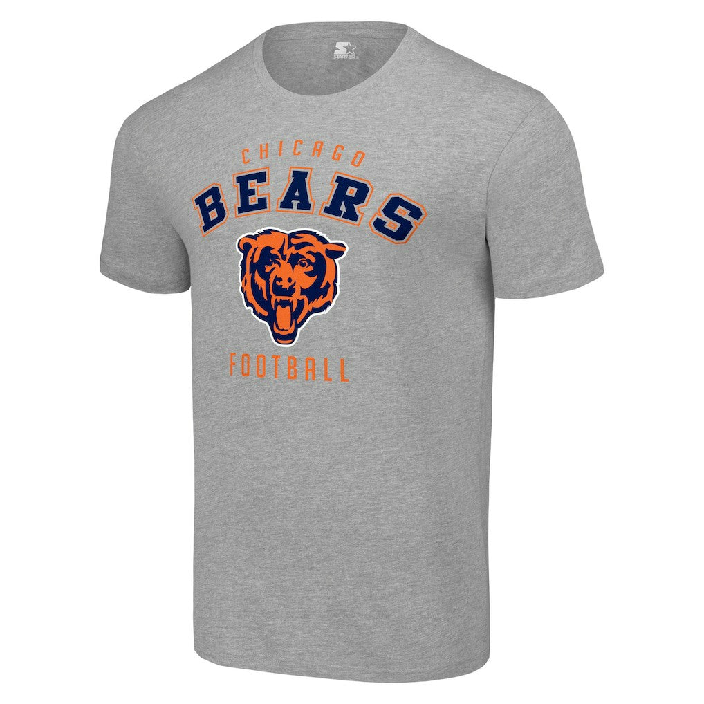 Chicago Bears Starter Logo T-Shirt Heather Gray - NFL