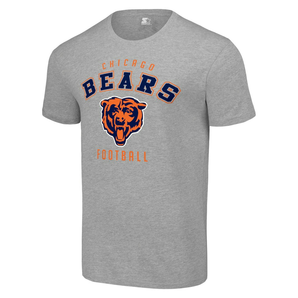 Chicago Bears Starter Logo T-Shirt Heather Gray - NFL