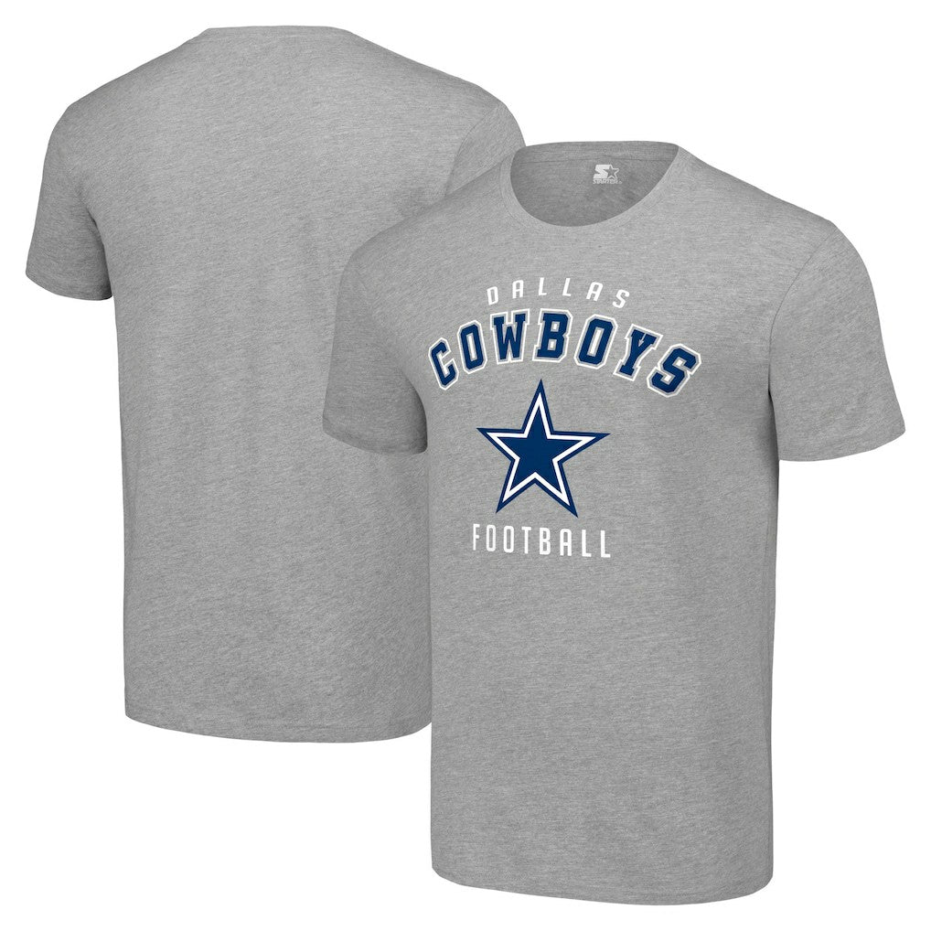 Dallas Cowboys Starter Logo T-Shirt Heather Gray - NFL