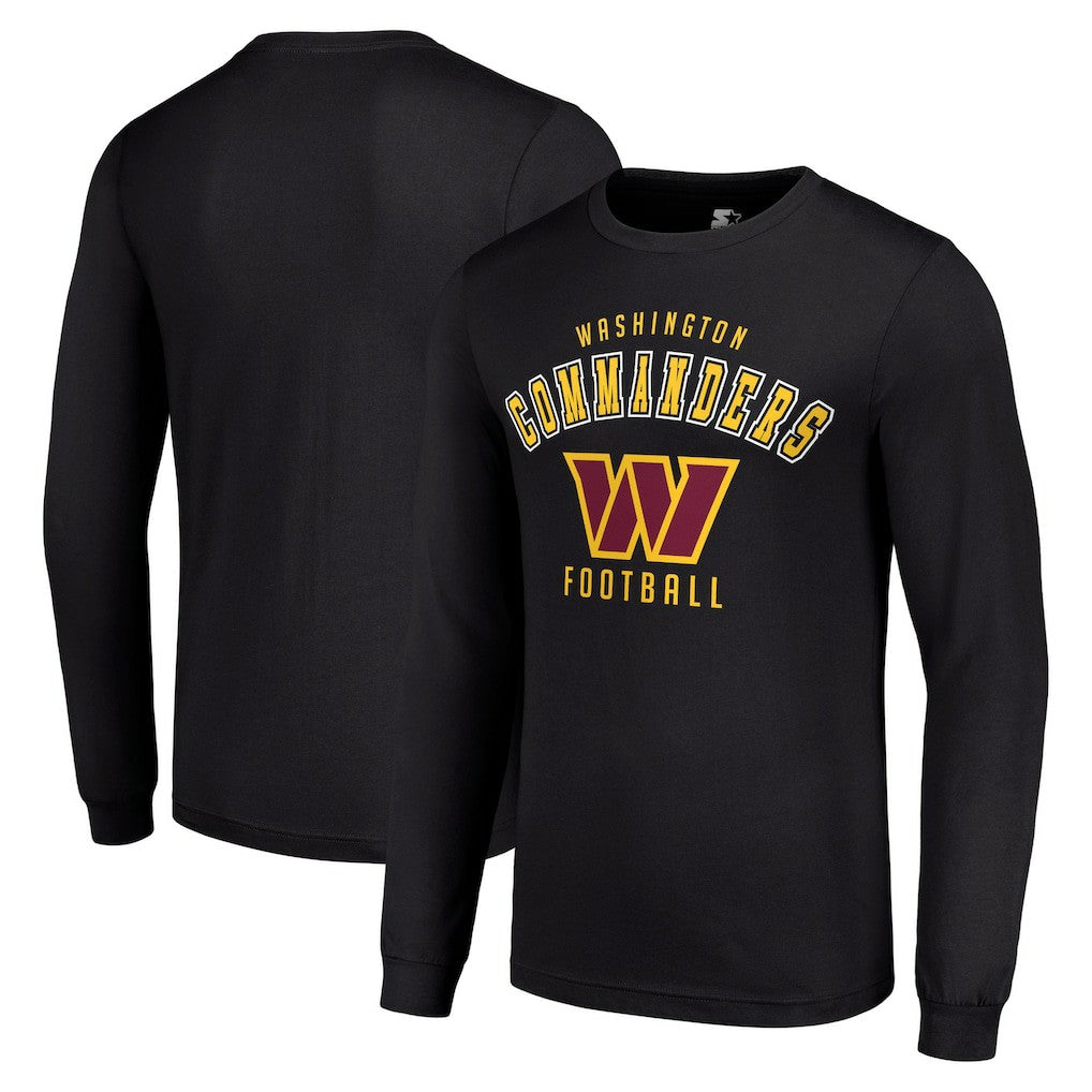 Washington Commanders Starter Long Sleeve T-Shirt Black - NFL