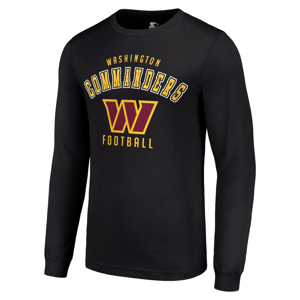Washington Commanders Starter Long Sleeve T-Shirt Black - NFL