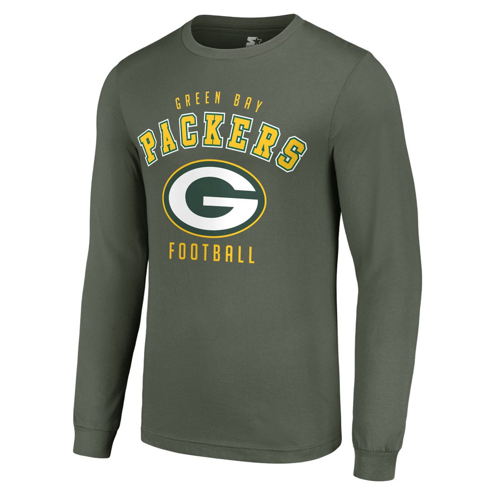 Green Bay Packers Starter Long Sleeve T-Shirt Green - NFL