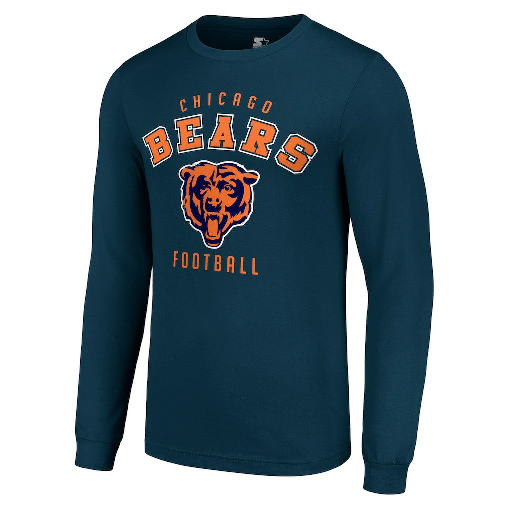 Chicago Bears Starter Long Sleeve T-Shirt Navy - NFL