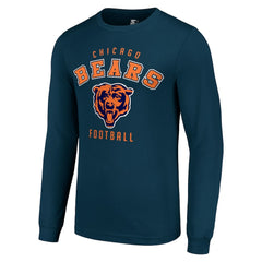 Chicago Bears Starter Long Sleeve T-Shirt Navy - NFL