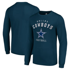Dallas Cowboys Starter Long Sleeve T-Shirt Navy - NFL