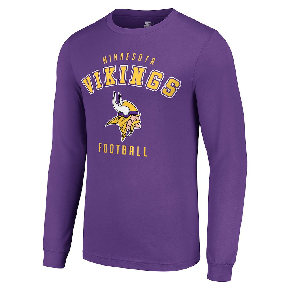 Minnesota Vikings Starter Long Sleeve T-Shirt Purple - NFL