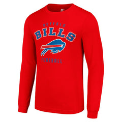 Buffalo Bills Starter Long Sleeve T-Shirt Red - NFL