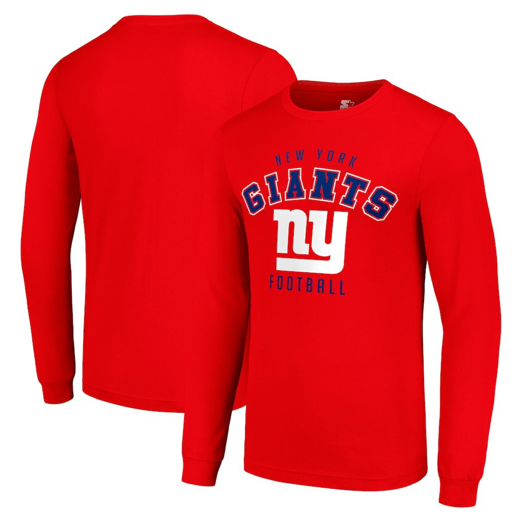 New York Giants Starter Long Sleeve T-Shirt Red - NFL