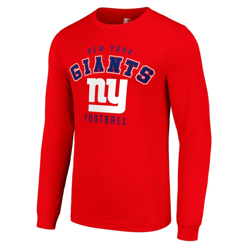 New York Giants Starter Long Sleeve T-Shirt Red - NFL
