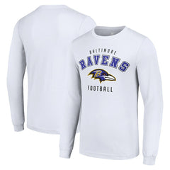 Baltimore Ravens Starter Long Sleeve T-Shirt White - NFL